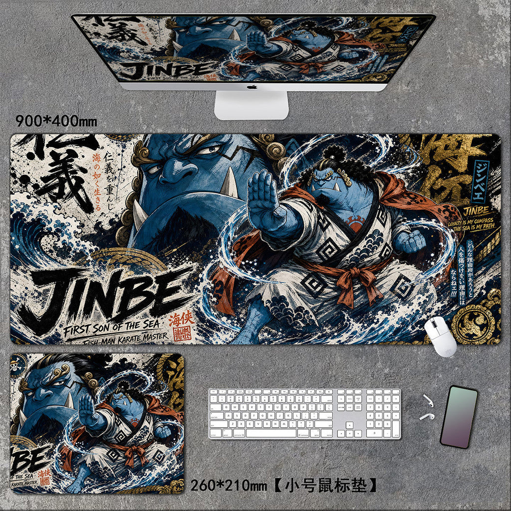 One Piece XXL Gaming Mouse Pad – Luffy, Zoro, Sanji Anime Desk Mat