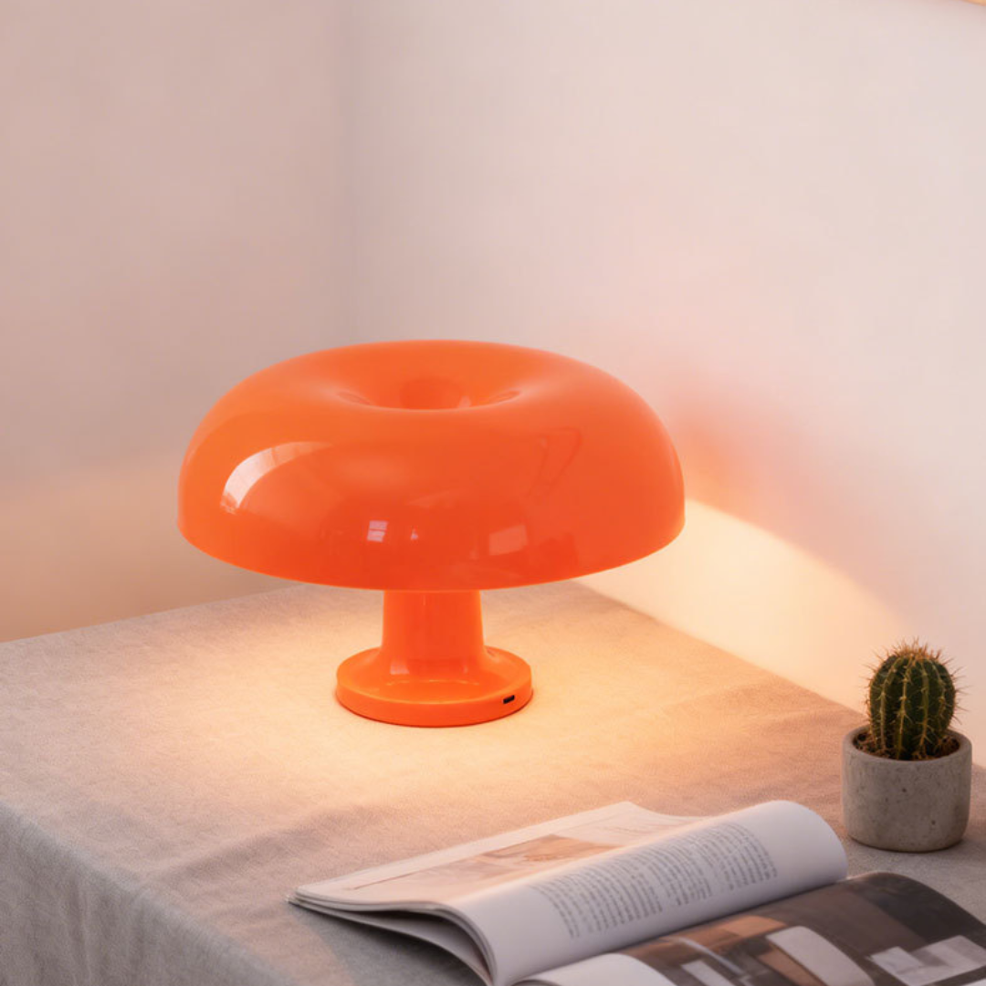 Nordic Mushroom Table Lamp – Rechargeable Touch Dimmable Night Light