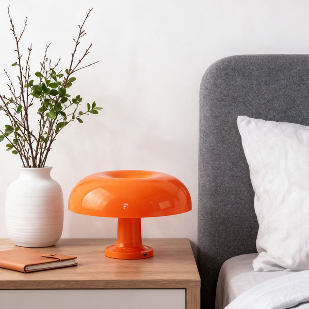 Nordic Mushroom Table Lamp – Rechargeable Touch Dimmable Night Light