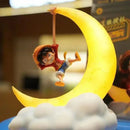 One Piece Luffy Magnetic Night Light – Anime Moon Glow Desk Lamp