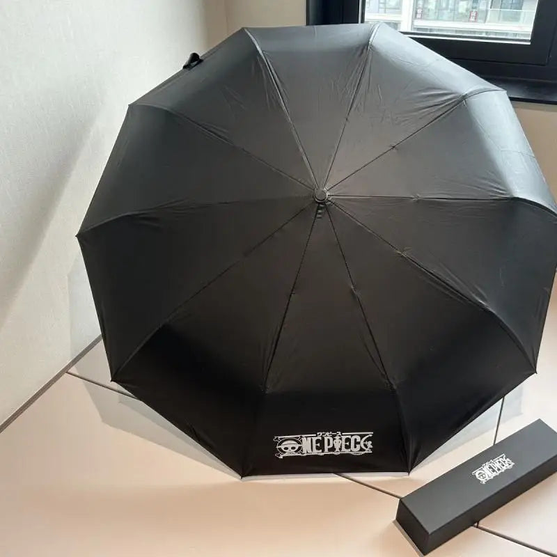 One Piece Anime Folding Umbrella – Luffy & Zoro Automatic UV Sun Rain Umbrella