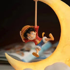 One Piece Luffy Magnetic Night Light – Anime Moon Glow Desk Lamp