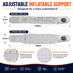 Heated Inflatable Waist Support Belt – 5000mAh Back Comfort Massager
