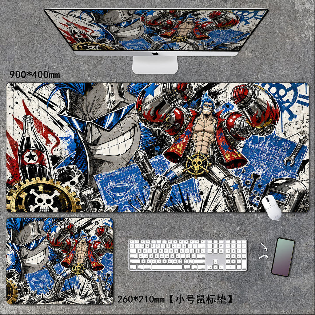 One Piece XXL Gaming Mouse Pad – Luffy, Zoro, Sanji Anime Desk Mat