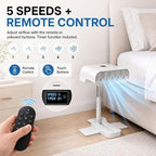 Smart Bed Cooling Fan – 5-Speed Under-Blanket Air Circulator With Remote