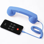 Retro Phone Handset – Vintage Wired Mobile Receiver for USB-C & 3.5mm Phones