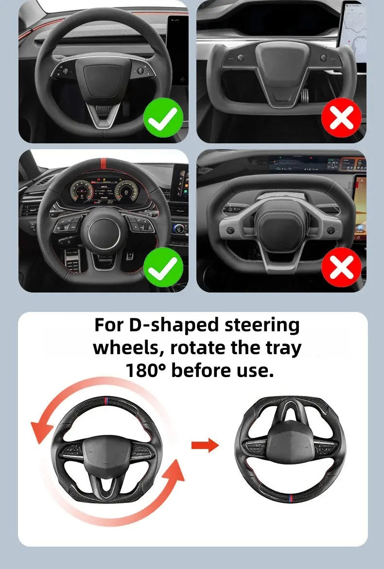 2-in-1 Steering Wheel Desk & Food Tray