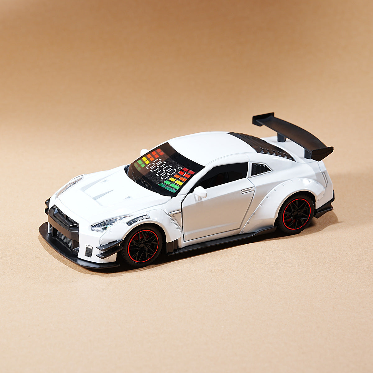 GTR Racing Car Alarm Clock – Metal Hypercar Desk Clock With Light & Mist Effect