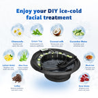 Facial Ice Bath Bowl With Thermometer – Foldable Silicone Cold Plunge Face Basin