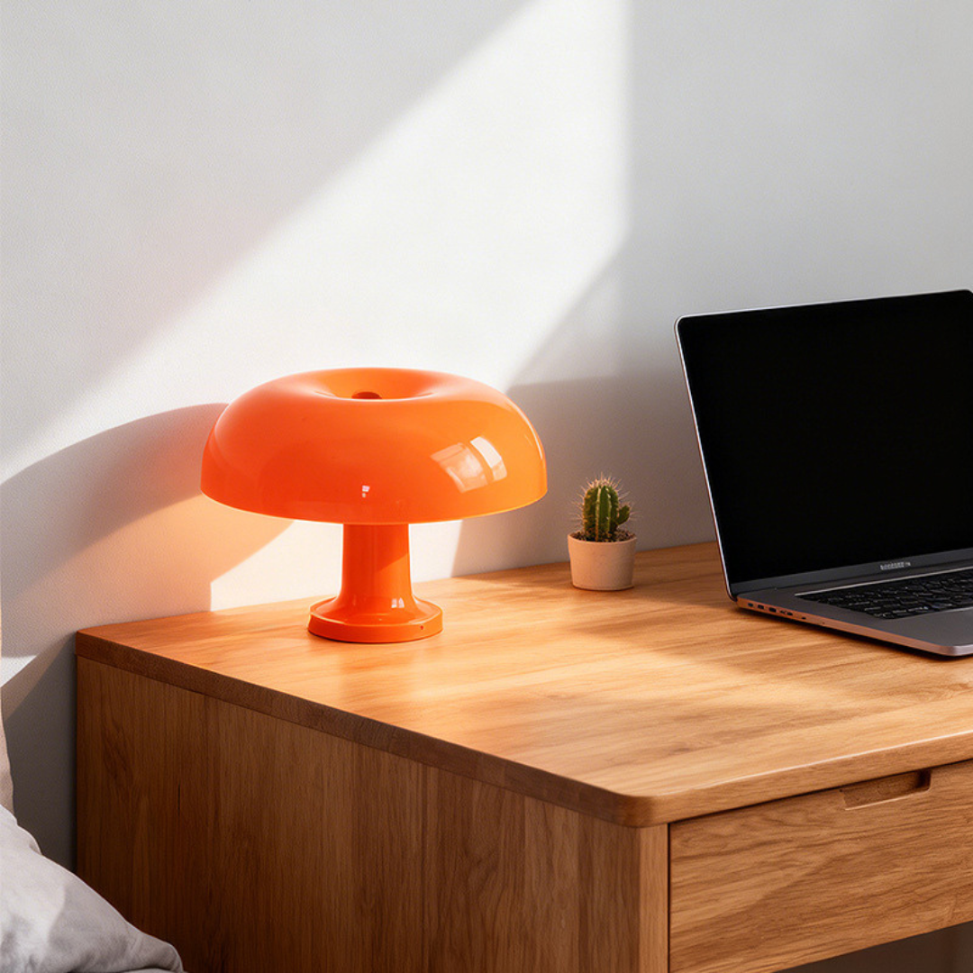 Nordic Mushroom Table Lamp – Rechargeable Touch Dimmable Night Light