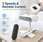Smart Bed Cooling Fan – 5-Speed Under-Blanket Air Circulator With Remote