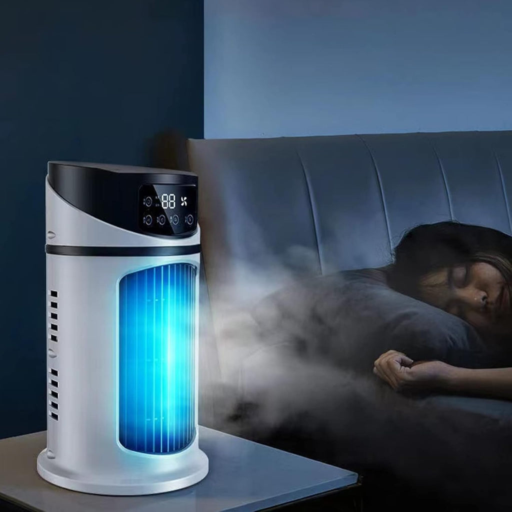 Portable USB Mist Cooling Fan – Desktop Mini Air Cooler for Room, Office & Dorm
