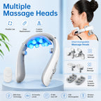 Rechargeable Neck Massager With Heat & EMS Pulse – Remote Control Neck Care Device