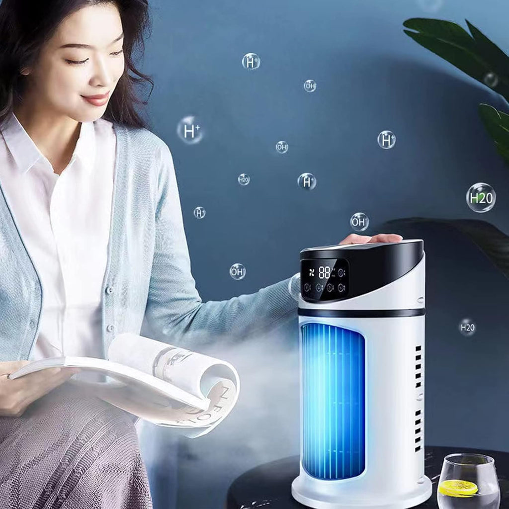 Portable USB Mist Cooling Fan – Desktop Mini Air Cooler for Room, Office & Dorm