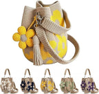 Handmade Crochet Flower Bag – Cute Knitted Shoulder Bag With Tassel Option