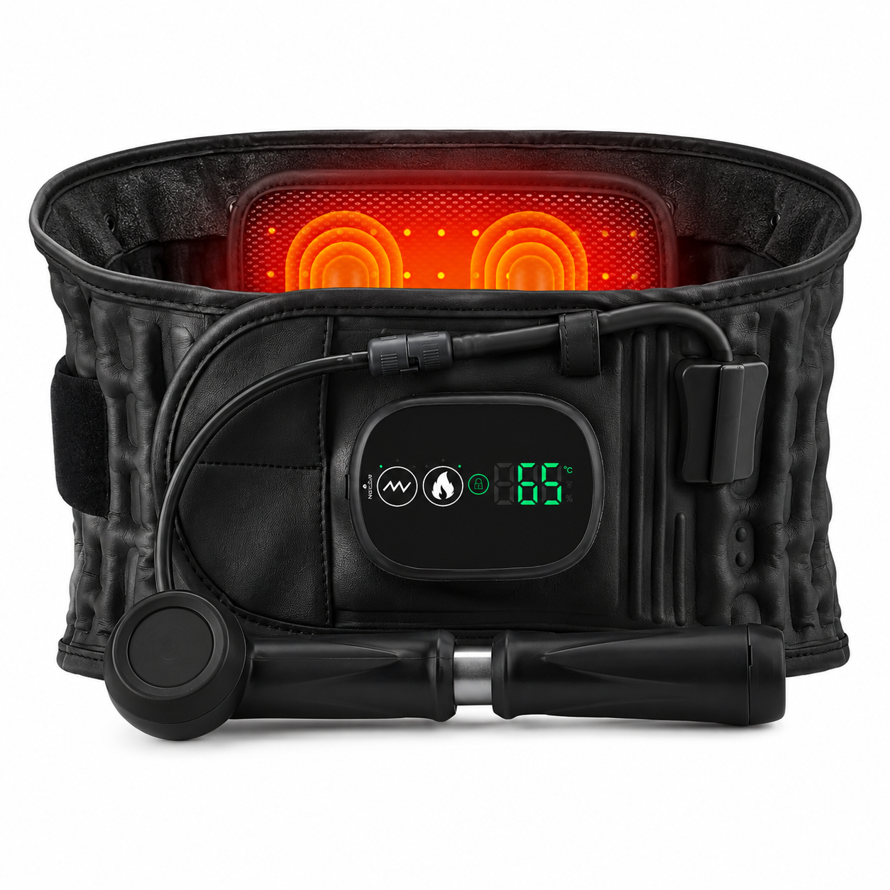 Heated Inflatable Waist Support Belt – 5000mAh Back Comfort Massager
