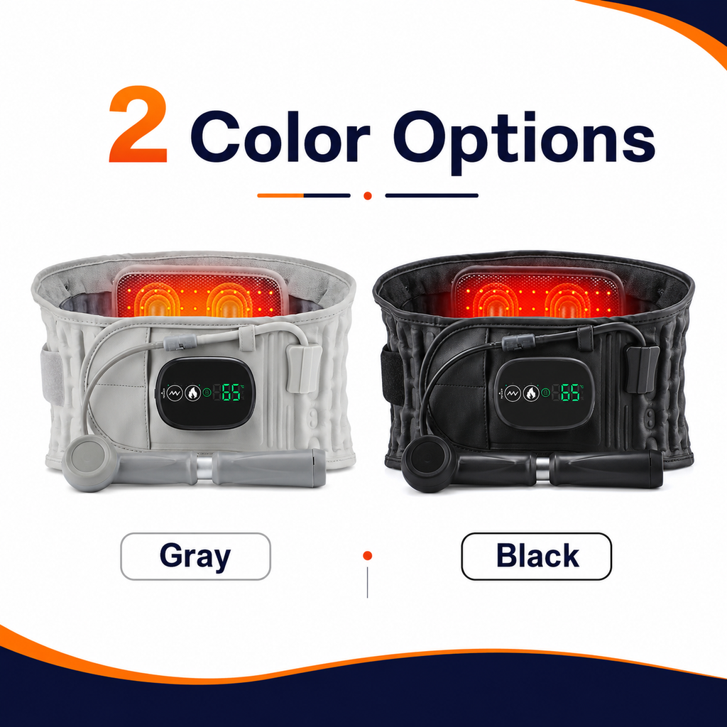 Heated Inflatable Waist Support Belt – 5000mAh Back Comfort Massager
