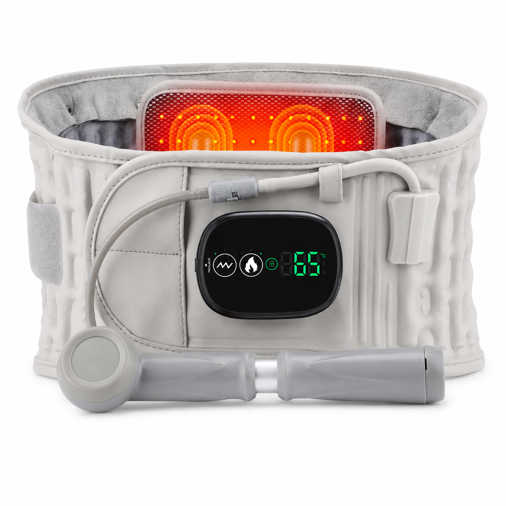 Heated Inflatable Waist Support Belt – 5000mAh Back Comfort Massager