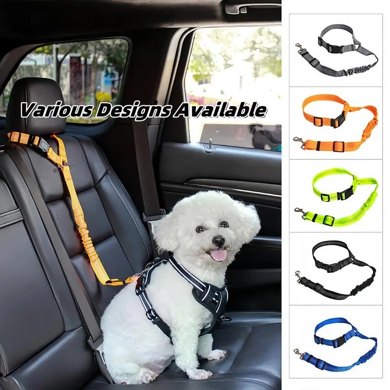 2-Pack Adjustable Pet Car Seat Belts