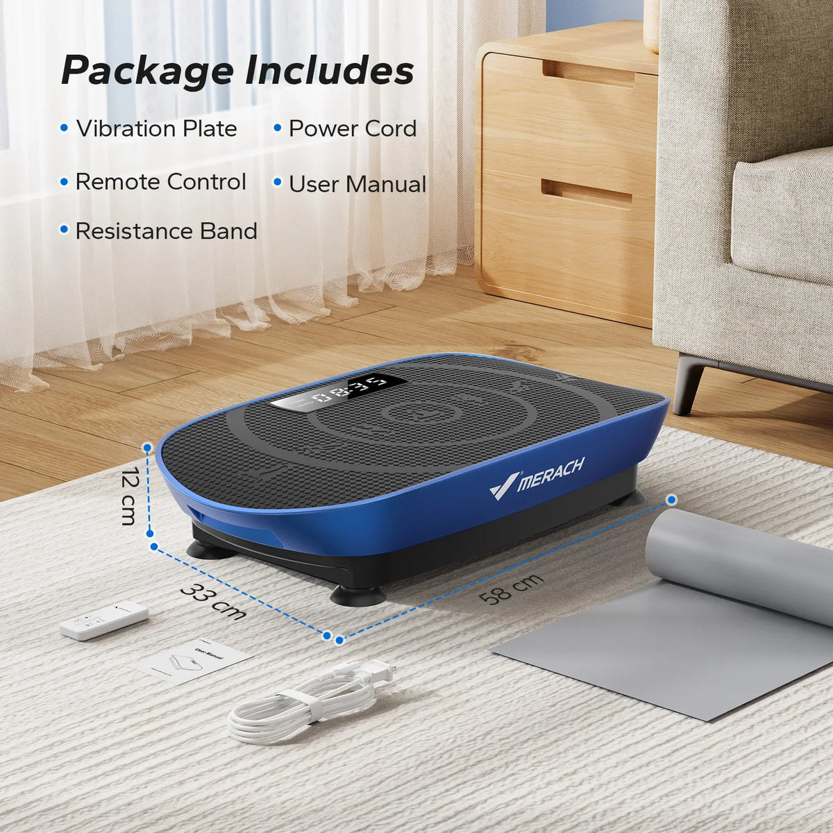 Whole-Body Vibration Plate – Home Fitness Platform – product image 12
