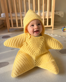 Baby Starfish Swaddle Sleeping Bag – Soft Comfort Baby Wrap Outfit