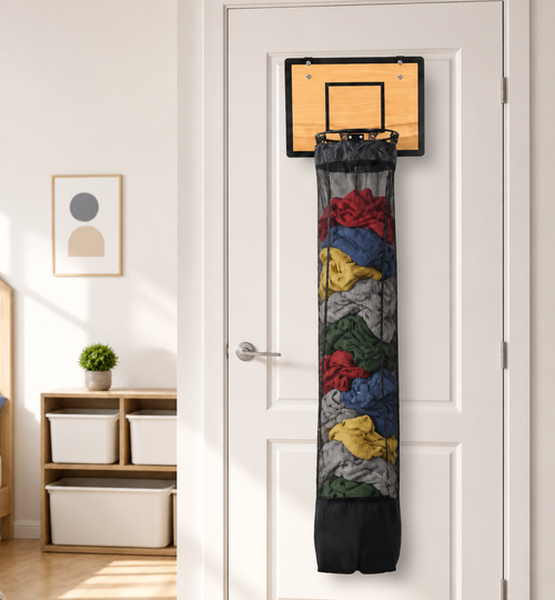 Basketball Laundry Hamper – Hoop-Style Clothes Basket – product image 2