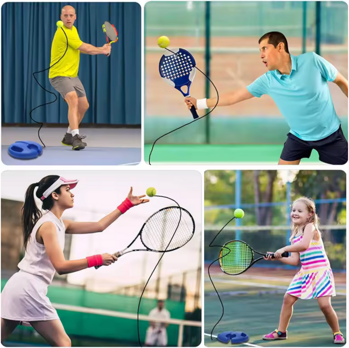 Solo Tennis Rebounder Trainer – Portable Practice Set – product image 2