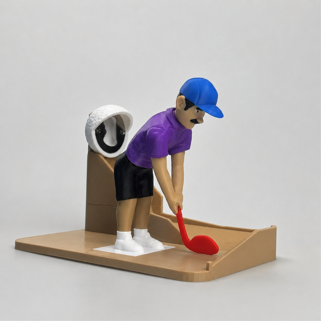 Mini Golf Bottle Opener Game – Fun Bottle Cap Golf Desk Toy Gift