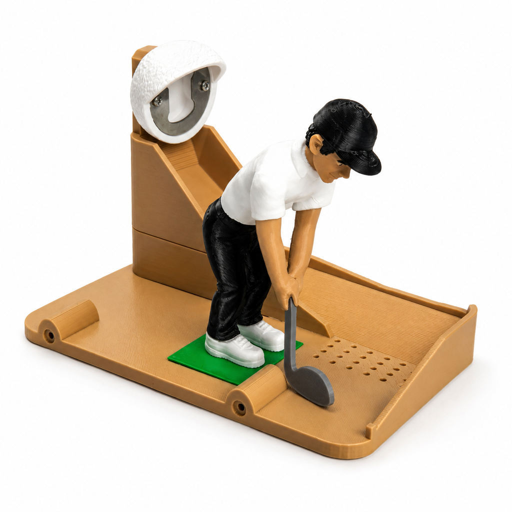 Mini Golf Bottle Opener Game – Fun Bottle Cap Golf Desk Toy Gift
