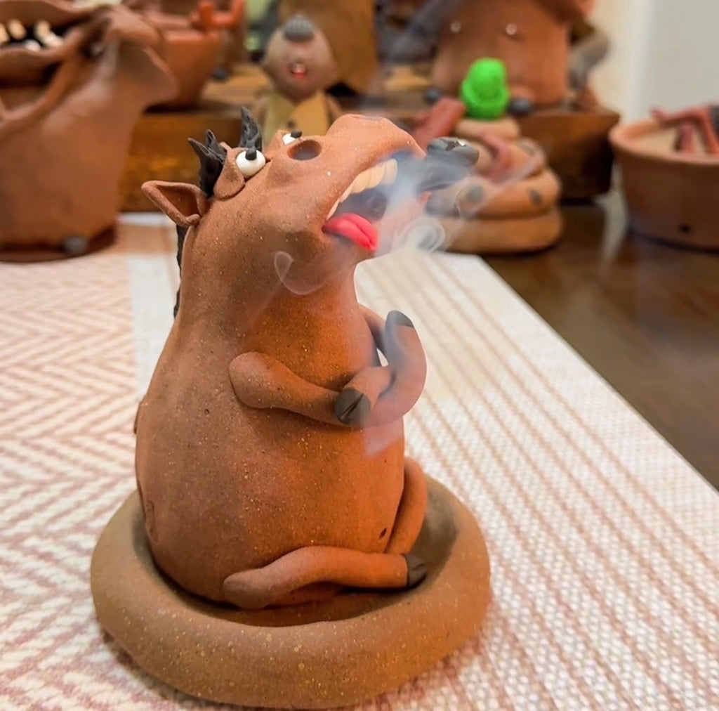 Unique Ceramic Incense Burner Collection – Handmade-Style Backflow Smoke Decor