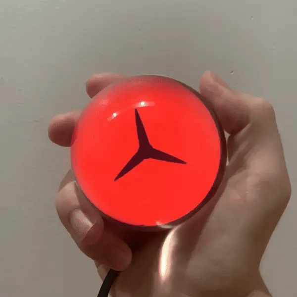 Naruto Sharingan Crystal Video Ball – Custom Anime Display With Sound & Light
