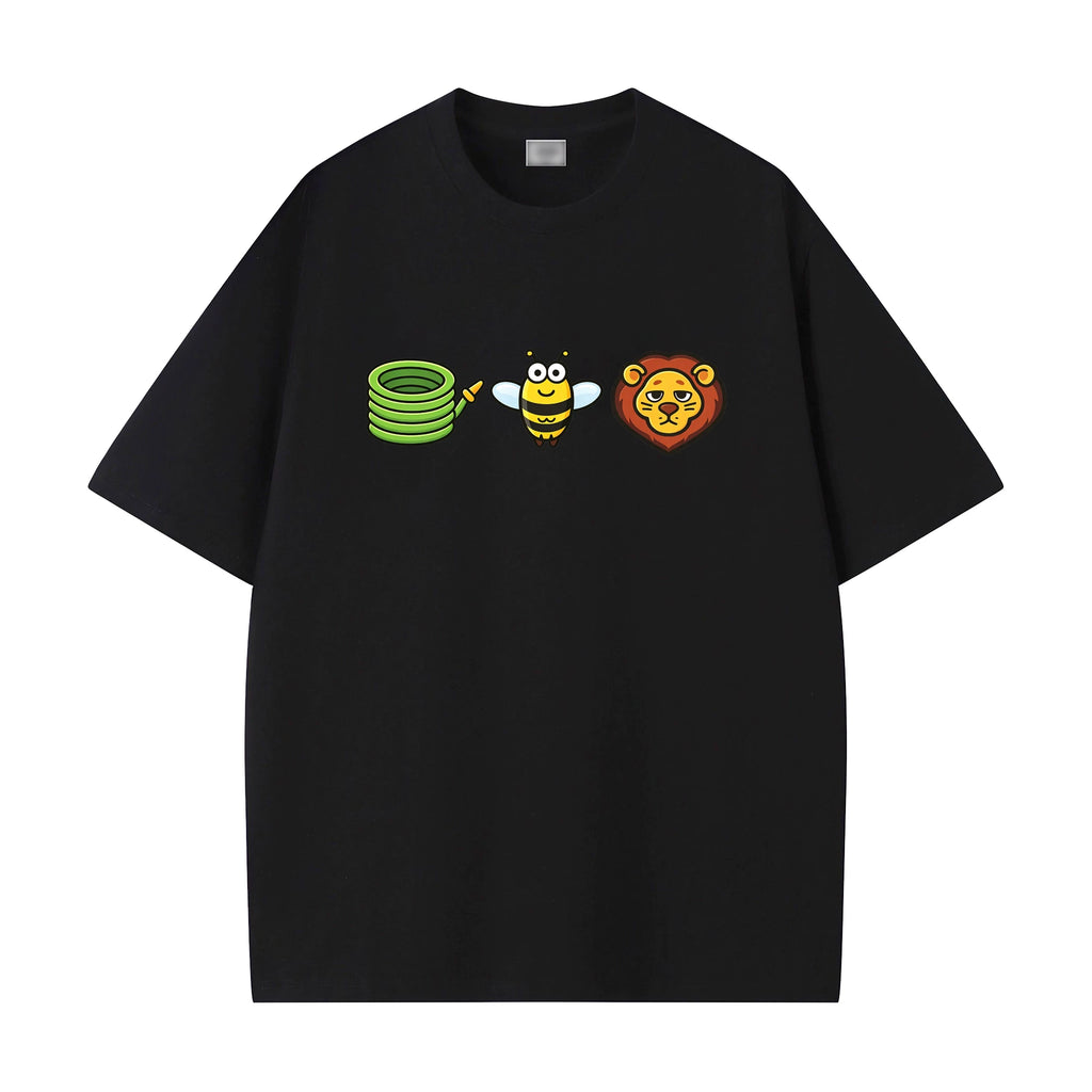 Hose Bee Lion Funny Cotton T-Shirt
