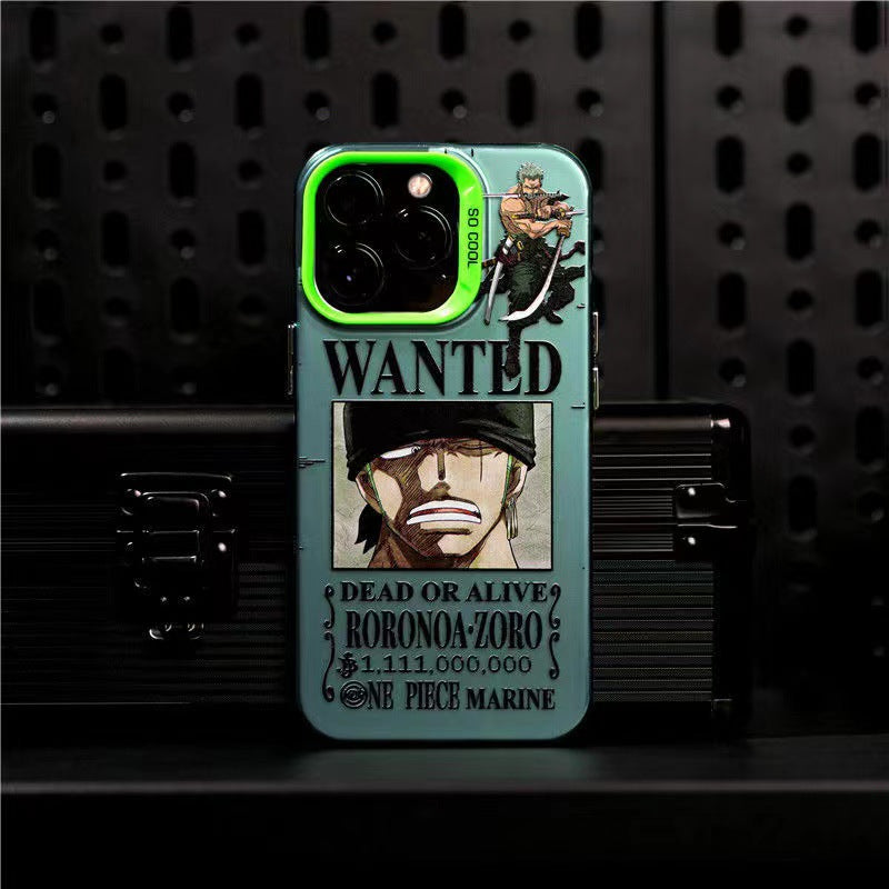 One Piece Wanted Phone Case – Luffy & Zoro Pirate Bounty Poster iPhone Cover