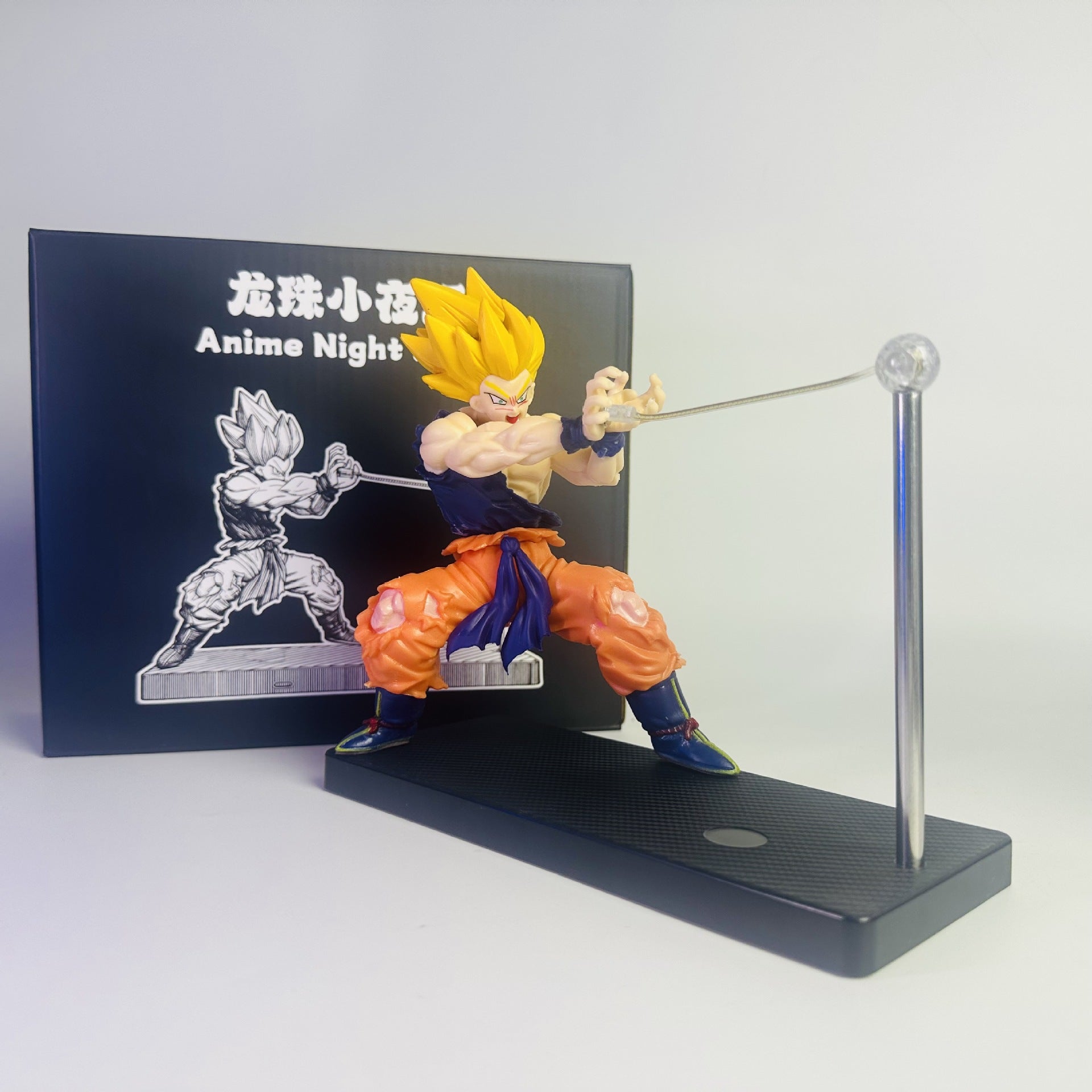 Goku Kamehameha Magnetic Night Light – Dragon Ball LED Figure Lamp
