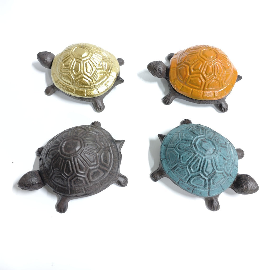 Rustic Cast Iron Turtle Key Hider – Outdoor Garden Secret Key Holder Box