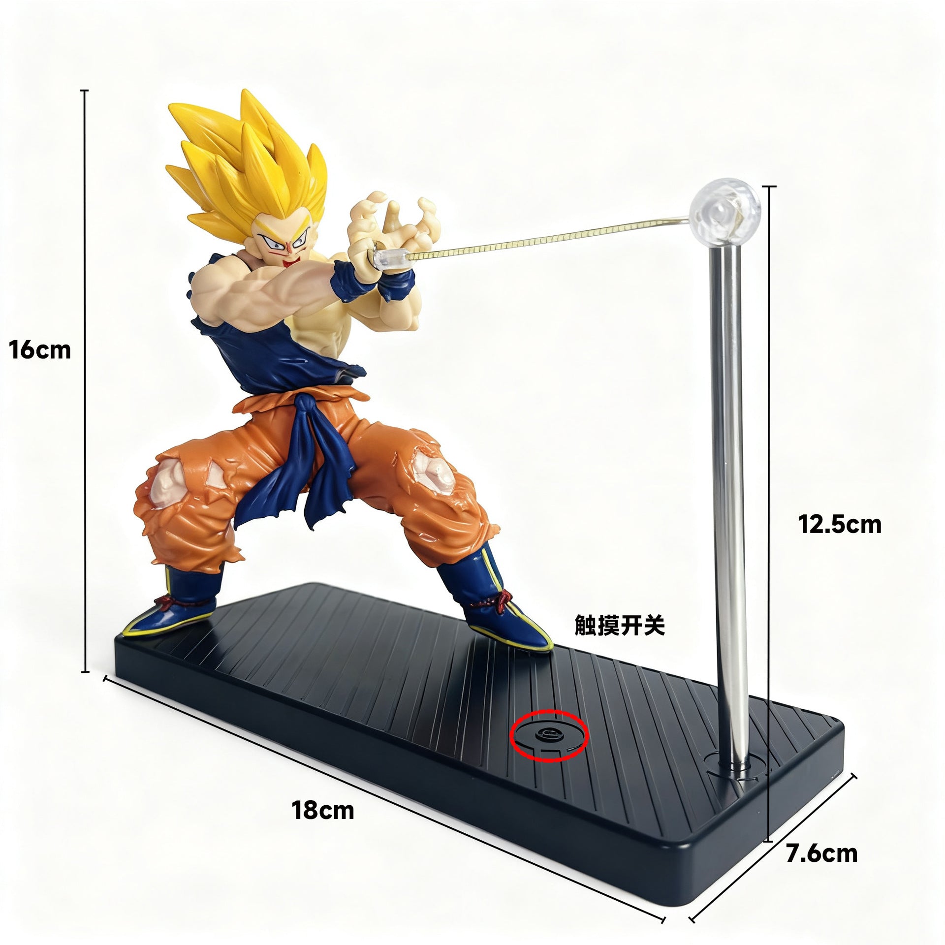 Goku Kamehameha Magnetic Night Light – Dragon Ball LED Figure Lamp