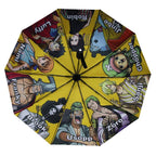 One Piece Anime Folding Umbrella – Luffy & Zoro Automatic UV Sun Rain Umbrella