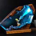 Super Saiyan Goku Resin LED Lamp – Dragon Ball Anime Room Decor Light