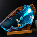 Super Saiyan Goku Resin LED Lamp – Dragon Ball Anime Room Decor Light