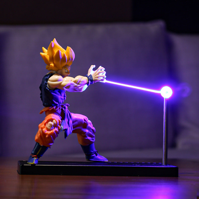 Goku Kamehameha Magnetic Night Light – Dragon Ball LED Figure Lamp