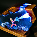 Super Saiyan Goku Resin LED Lamp – Dragon Ball Anime Room Decor Light