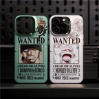 One Piece Wanted Phone Case – Luffy & Zoro Pirate Bounty Poster iPhone Cover