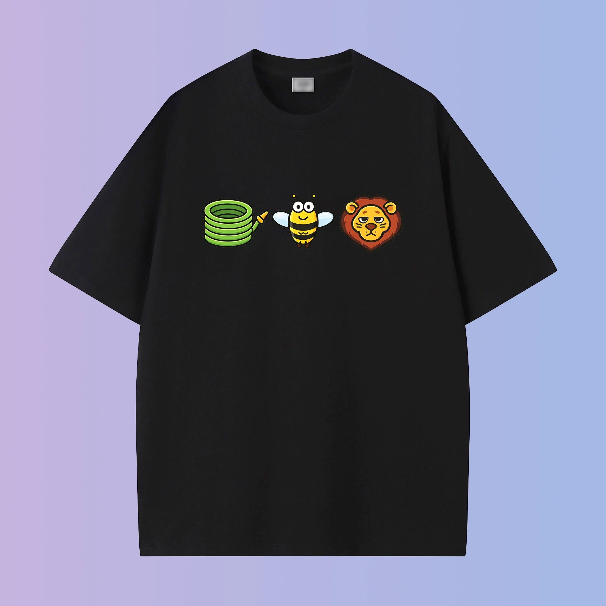 Hose Bee Lion Funny Cotton T-Shirt