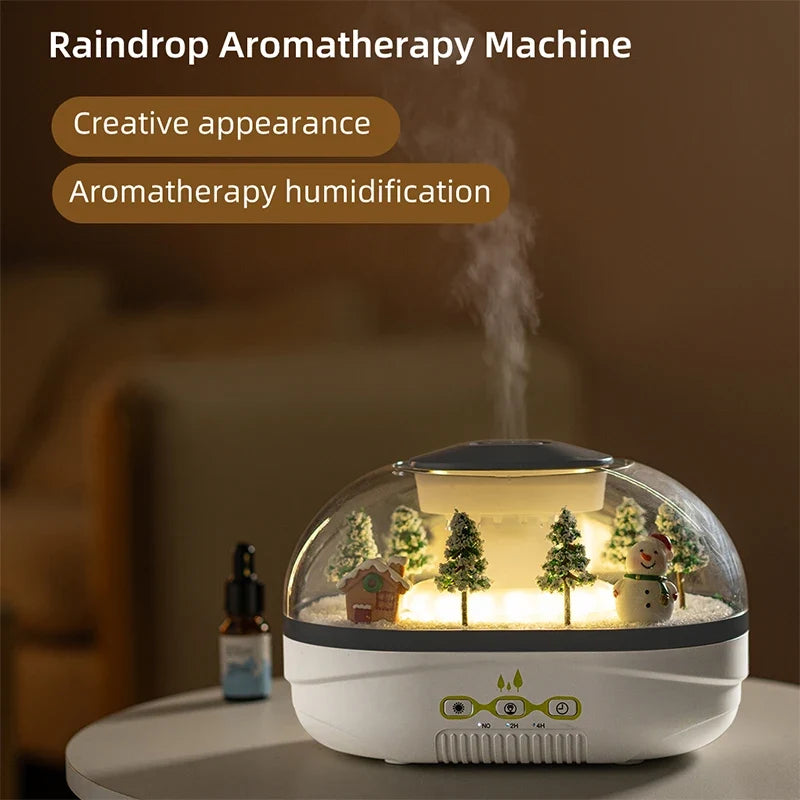 400ml Rain Cloud Aroma Diffuser Large Capacity Air Humidifiers Water Drip Essential Oils Ultrasonic Diffuser With 7 Night Light