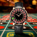 Roulette Stainless Steel Men's Watch – Casino-Inspired Dial