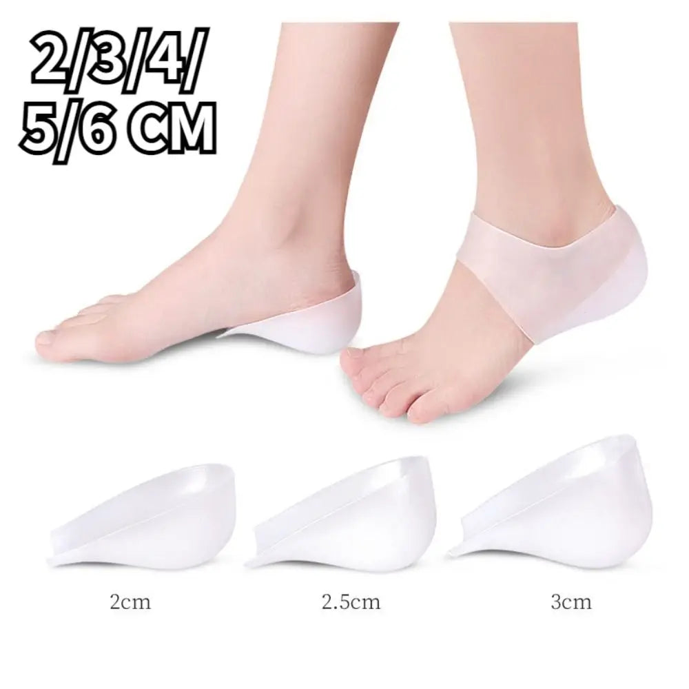 Invisible Height-Increase Insoles – Silicone Heel Lifts