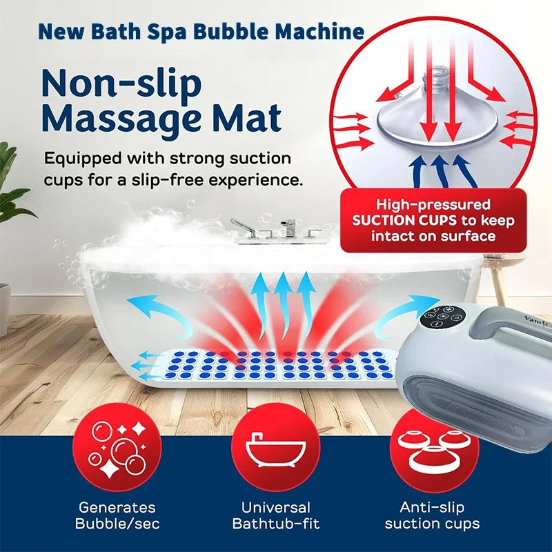 Electric Bubble Bath Massage Mat – Full-Body Tub Air Mat – product image 2