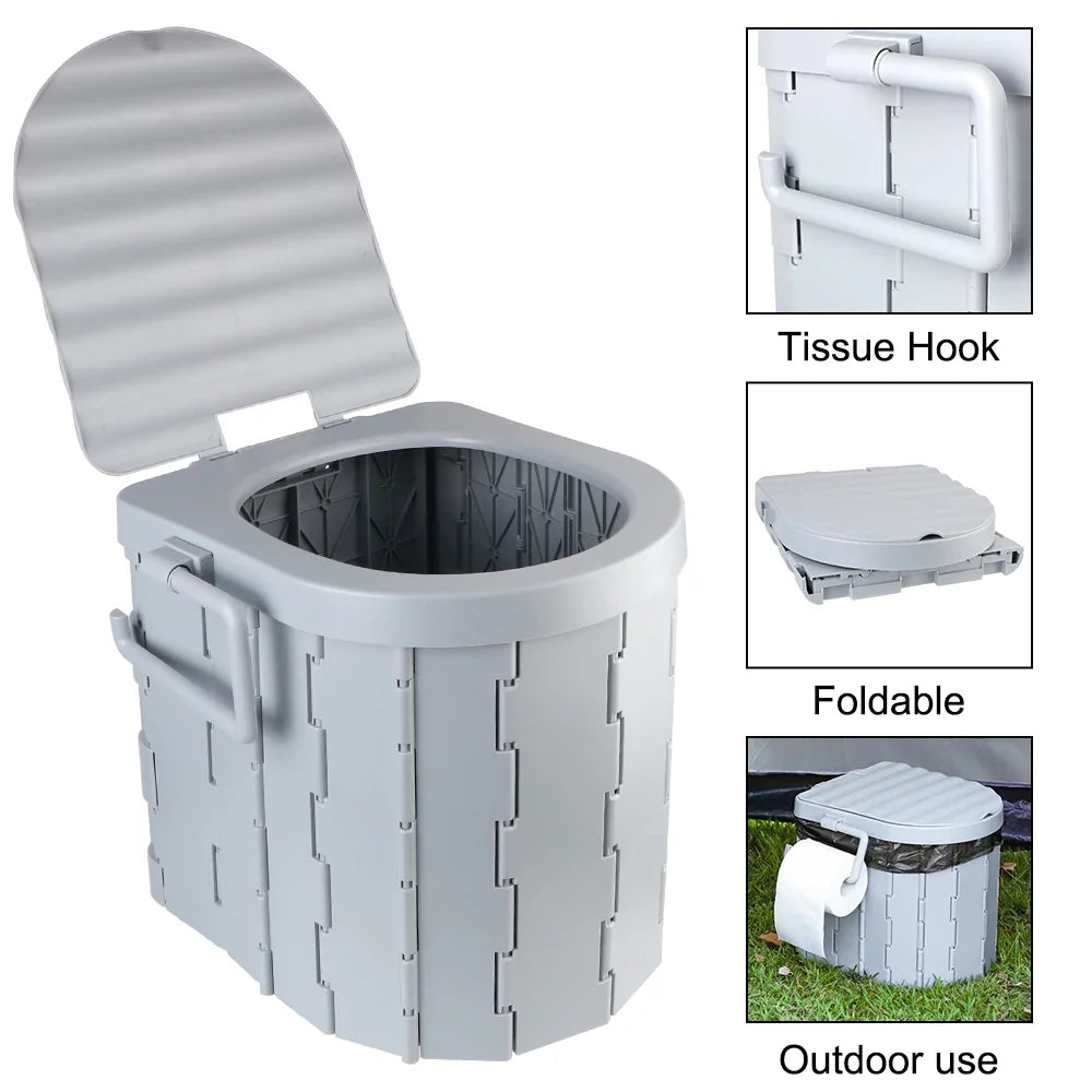 Portable Folding Camping Toilet – Compact Travel Toilet