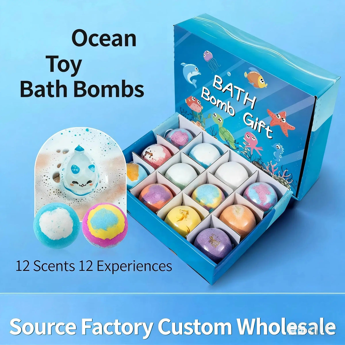 Kids' Ocean Surprise Bath Bomb – Hidden Toy Inside – product image 4
