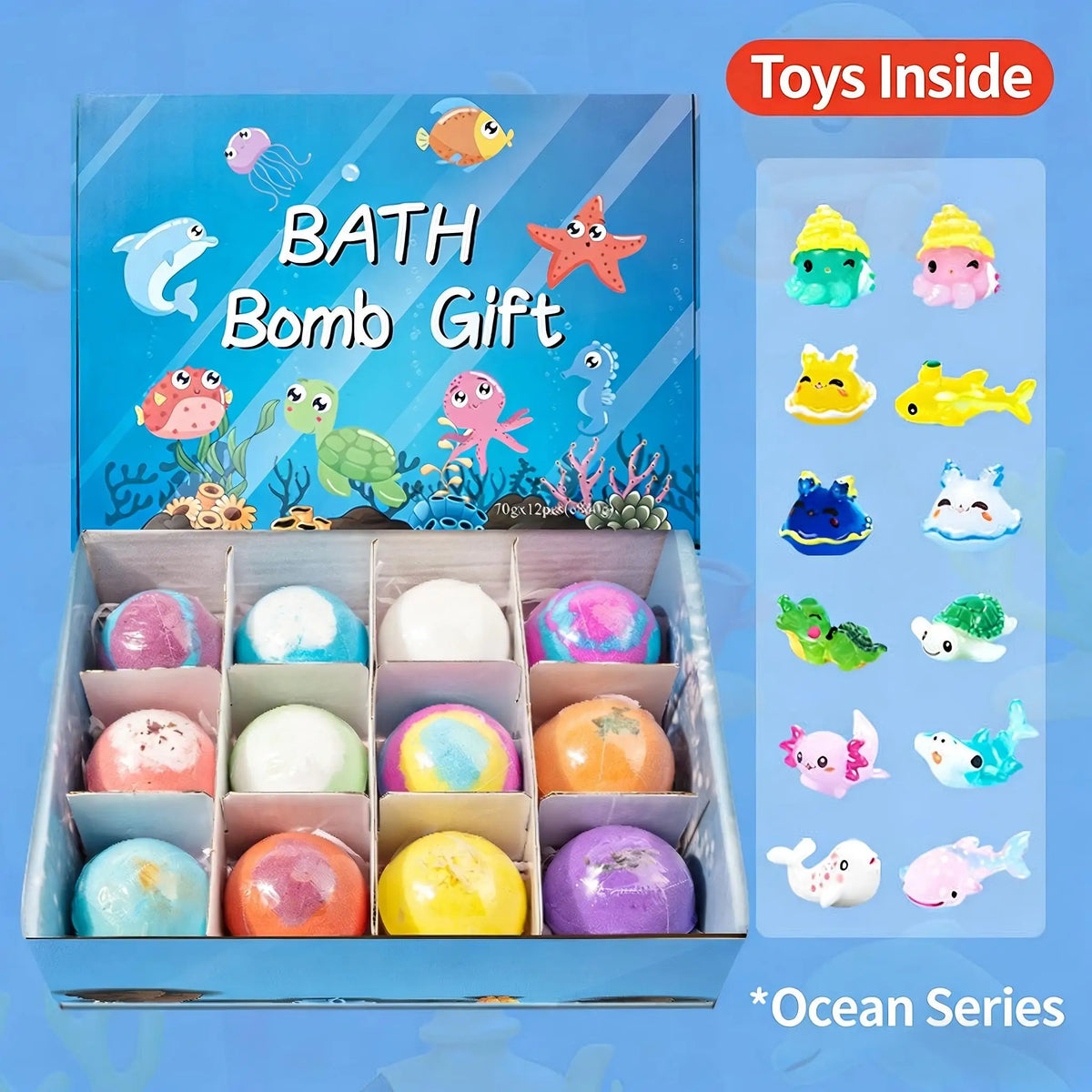 Kids' Ocean Surprise Bath Bomb – Hidden Toy Inside – product image 3
